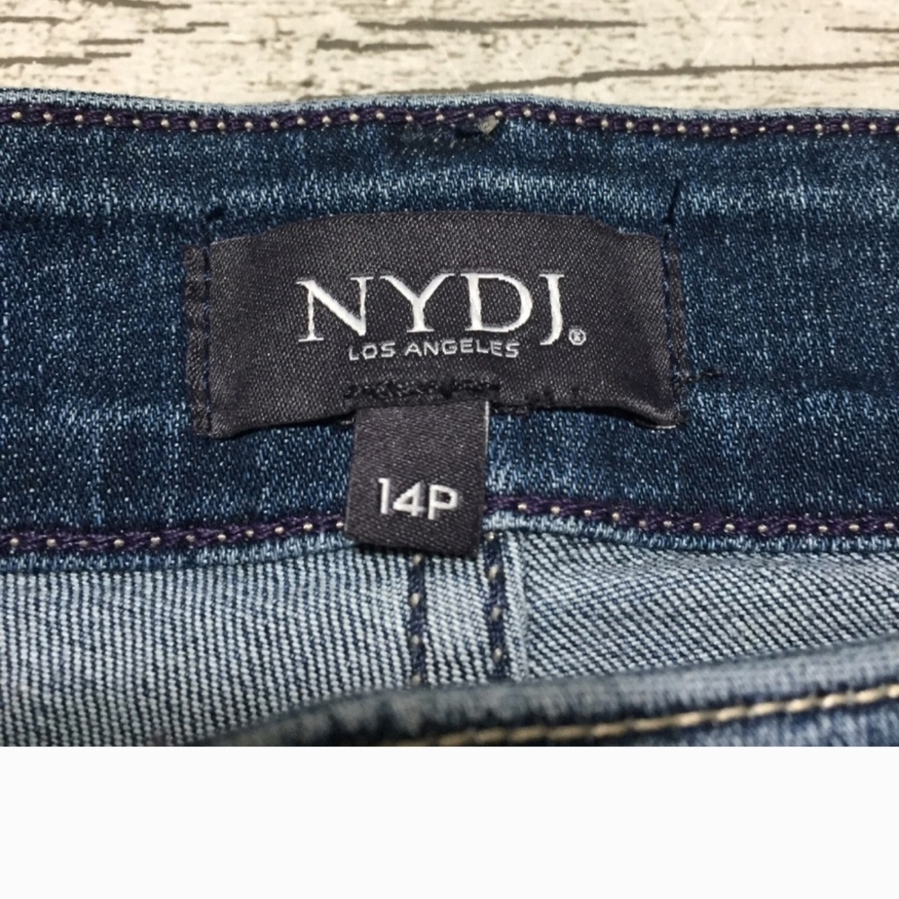 NYDJ Dark Blue Marilyn Jeans - 14P - Like New - Picture 5 of 8